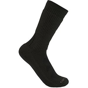 Carhartt Heren Midweight Merino Wolmix Uniform Crew Sock, Zwart, X-Large, Zwart
