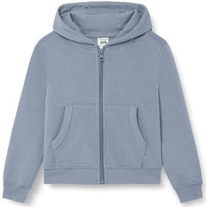 Mukua Byron Kids Sweatshirt voor kinderen met ritssluiting en capuchon, Blue Fog, maat 1/2