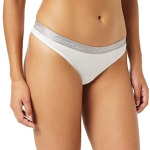 Calvin Klein Dames string string met stretch, wit, L