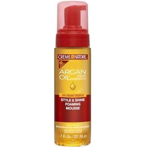 Creme Of Nature Argan Oil Style And Shine Foaming Mousse, Arganolie model, 200 ml