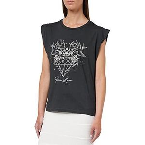 Inside T-shirt voor dames, Grijs, S-XL
