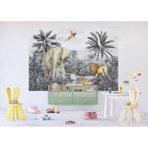 Jungle kinderkamer fotobehang van AG Design | 252 x 182 cm | AFTDXL 1998