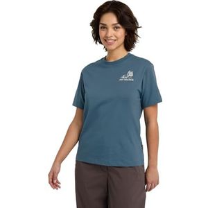 Jack Wolfskin - Cadena T-Shirt - T-shirt - Aluminium Blue - Dames