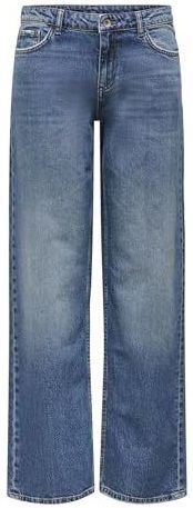 JDY - Low Waist Straight Fit Jeans - Mid Wash
