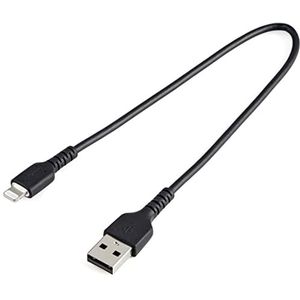 30CM USB TO LIGHTNING CABLE APPLE MFI CERTIFIED - BLACK