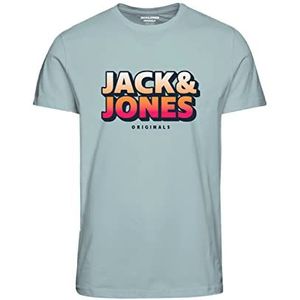 JACK & JONES PLUS JORTONE Tee SS Crew Neck FST PLS T-shirt, pale blue, 4XL, lichtblauw, 4XL