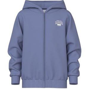 NAME IT Nkfvenus Nreg Sweat Card Wh Bru, Blue Ice, 122-128