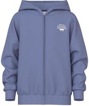 NAME IT Nkfvenus Nreg Sweat Card Wh Bru, Blue Ice, 122-128