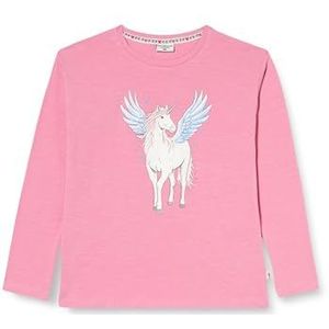 SALT AND PEPPER Meisjes L/S Unicorn Glitterprint T-shirt voor meisjes, Cashmere Rose, 104/110 cm