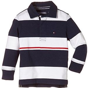 Tommy Hilfiger jongens sweatshirt NYC STRIPE RUGBY L/S, effen