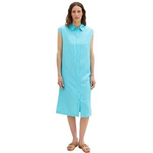 TOM TAILOR Dames 1036664 jurk, 26007-Teal Radiance, 40, 26007 - Teal Radiance, 40