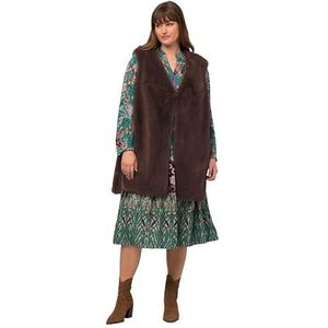 Ulla Popken Bodywarmer  donkerbruin