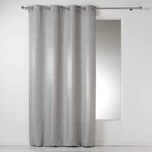 Homea Gordijn met ogen, polyester, grijs, 260x140 cm