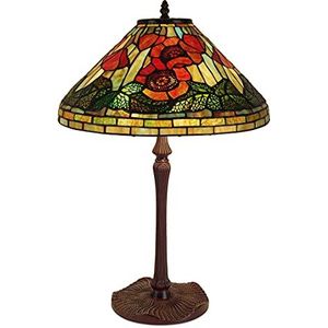 World Art Tafellamp klaprozen TW61181 H61 x Ø 40 cm groen