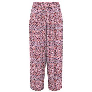 Onlnova Life Elite Lesli Pant AOP, Rood Orange/Aop: 591 Soul, M