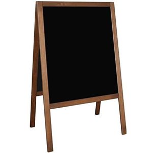 Waterdichte klantenstopper, reclamestandaard, 100 x 60 cm, waterdicht standaard met schoolbord van hout, platte tafel met houten frame