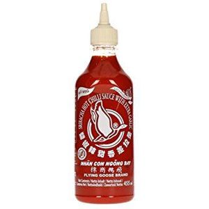 Flying Goose Sriracha Chilisaus met Knoflook no MSG 12 x 455 g