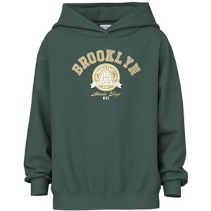 NAME IT Jongens Nkmvelten Ls RLX Sweat Wh Unb, Garden Topiary, 116