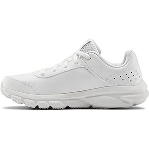 Under Armour Unisex GS Assert 8 UFM SYN Running Shoes, White, 4 UK