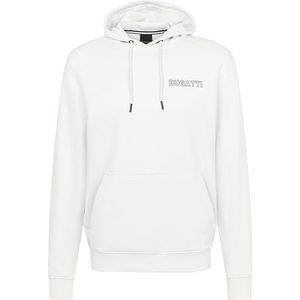 bugatti Heren sweatshirt hoodie capuchon katoen lange mouwen, 20-ecru, 3XL
