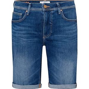 BRAX Heren Style Chris B Vintage Flex Light Modieuze Denim Bermuda Jeans Shorts, Ocean Used, 46