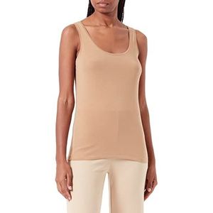 TOM TAILOR Dames Basic top 1033747, 27841 - Soft Light Camel, XL