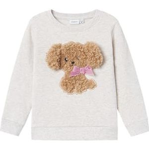 NAME IT Nmfruby Nreg Sweat Bru sweatshirt voor meisjes, Peyote Melange, 92