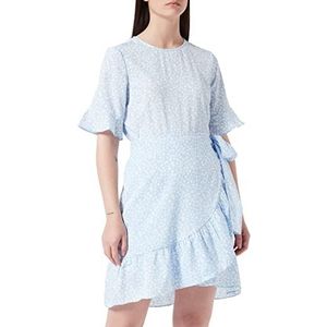 VERO MODA Korte damesjurk met ronde hals, Blue Bell 2, XS