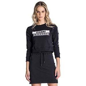 Gianni Kavanagh Black Statement Sweat Sweatshirt voor dames, Zwart, S