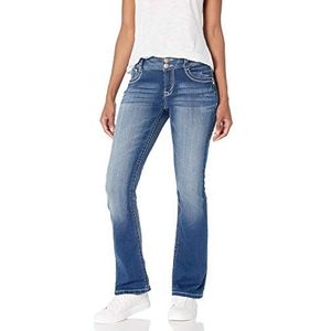WallFlower Jeans Luscious Curvy Bootcut jeans voor dames, korte binnenbeenlengte, Jenna, 5 Shorts