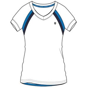 K-Swiss - Core Team - T-shirt - Wit - 92% Polyester 8% Spandex