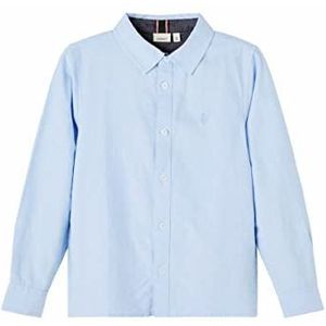 NAME IT boy shirt katoen, lichtblauw, 104 cm