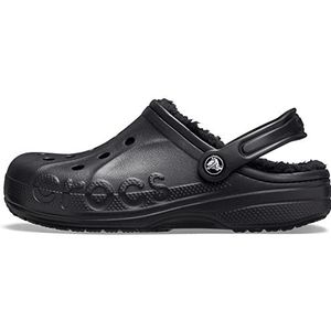 Crocs Baya Lined Clog, Black/Black, 13 US Women / 11 US Men