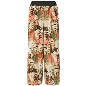 TOM TAILOR Dames Geplooide culotte met allover-print 1031294, 29549 - Colorful Summerly Design, 40W / 28L