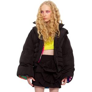 CHAOUICHE Dames buffer jas bufferjas, zwart, XX-Small, zwart, XXS