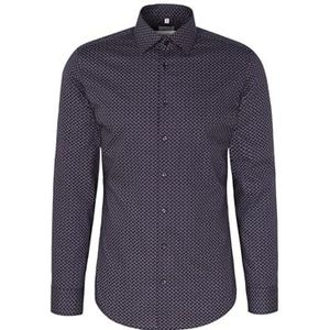 Seidensticker Zakelijk overhemd voor heren, shaped fit, gemakkelijk te strijken, kent-kraag, lange mouwen, 100% katoen, roze, 38