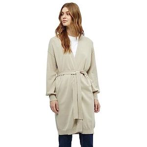 Peppercorn Tana lang gebreid damesvest, 2105 Veer Grijs, S