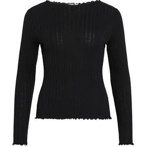 Virika L/S Funnel Neck Top - Noos, zwart beauty, M