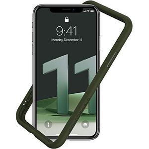 RHINOSHIELD Bumper Case Compatible with [iPhone 11] | CrashGuard NX - Shock Absorbent Slim Design Protective Cover 3.5M / 11ft Drop Protection - Camo Green