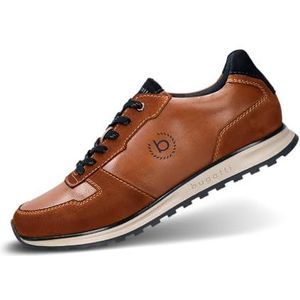 bugatti Heren materiaalmix klassieke zakelijke stijl sneakers, cognac, 40 EU, cognac, 40 EU