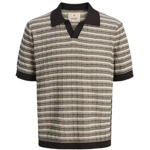 JACK & JONES Heren Jprblujackson Knit Structuur Split Neck, rain drum, XL
