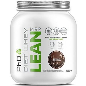 PhD Nutrition Diet Whey Meal Protein Powder Maaltijdvervanger - Dubbele Chocolade 770 g - Low Sugar Whey Protein Powder voor gewichtsverlies