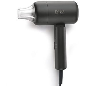 Diva Pro Styling Jet Set 3000 Pro Supercompacte, lichte reis-haardroger, zwart