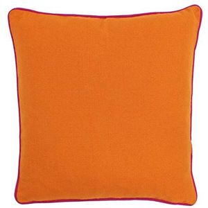 Riva Paoletti Bamboe Polyfilled Kussens, Oranje/Fuchsia, 45 x 45cm