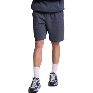 Russell Athletic Men's Cotton Baseline Short with Pockets, Black Heather, XX-Large