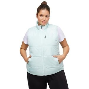 Ulla Popken - Gewatteerd Vest - IJsblauw - Waterdicht - Damesvest