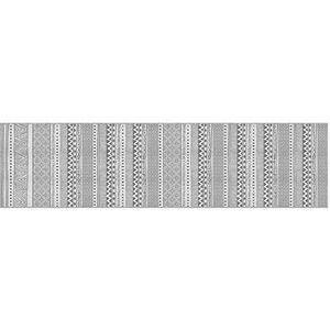 Vinyl tapijtloper ""Asilah"" grijs 65 x 250 cm