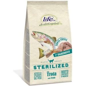 Life Cat Sterilized met forel, zak 7,5 kg