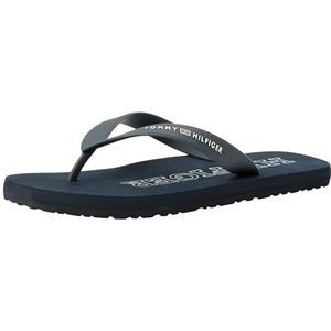 Tommy Hilfiger Heren Rubber Hilfiger Beach Sandaal Flip Flop, Desert Sky, 6.5 UK, woestijn hemel, 40 EU