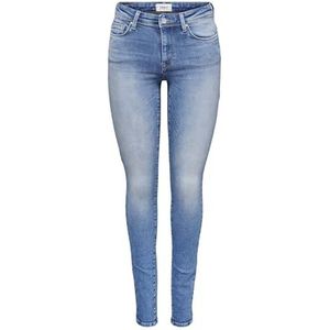 ONLY ONLShape Reg Skinny Fit Jeans voor dames, Light Medium Blauw Denim, 30W x 34L